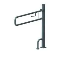 Поручень для инвалидов откидной, отдельно стоящий с бумагодержателем ПО-06.03.915.100.970.Н