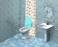 Поручень для инвалидов откидной с бумагодержателем ПО-06.02.840.100.250.Н