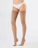 Чулки компрессионные OFA BAMBERG Classic унисекс 2 класс компрессии с закрытым носком и гладкой резинкой цвет бежевый 