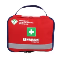 Аптечка для оказания первой помощи с применением медицинских изделий в организациях, осуществляющих образовательную деятельность по приказу 261н МЕДПЛАНТ в сумке-чехле Волонтер-6, артикул 1663