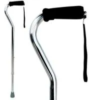 Трость 10100S телескопическая, смещеная ручка