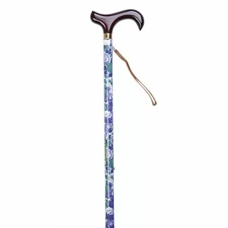 TN-123 Трость Nova с Т-образной ручкой и ремешком, с рисунком