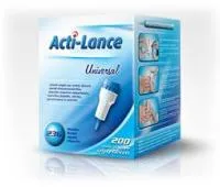 Ланцет Акти-Ланс Универсал 23G 0,6мм, гл. прокола 1,8 мм Синий