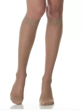 Гольфы компрессионные Ergoforma 311 женские 1 класс компрессии с закрытым носком полупрозрачные телесные 