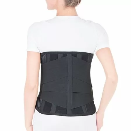 Корсет ортопедический  грудопояснично-крестцовый Тривес Т-1553/Т.56.23, 4 ребра жесткости, ширина 35см, черный  