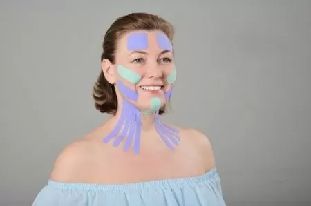 Кинезио тейп для лица Face Tape BBalance 5см*5м, хлопок, бежевый