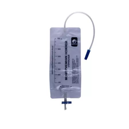 Мочеприемник INEKTA носимый ножной 750мл, длина трубки 30 см