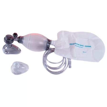 Аппарат искусственной вентиляции легких ручной МЕДПЛАНТ АДР-МП-Д С-2 с аспиратором, многоразовый, детский, артикул 1647