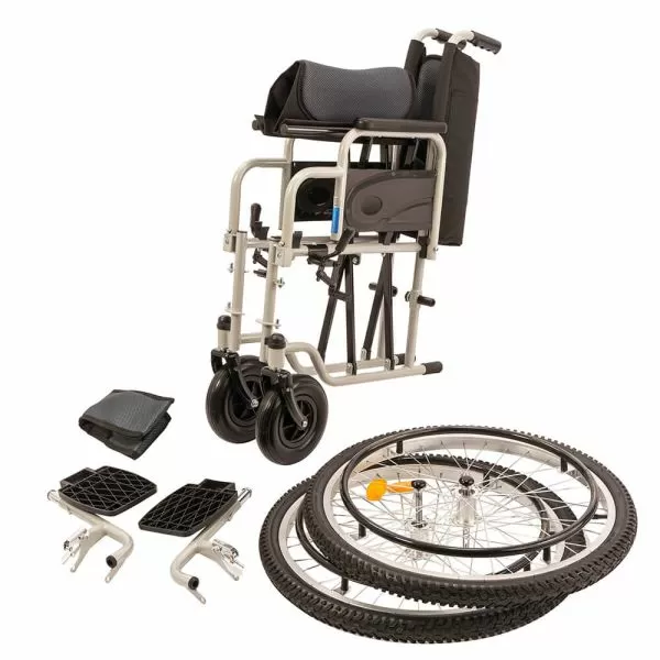 Кресло-коляска Barry D7, ширина сиденья 44 см, колеса пневматические