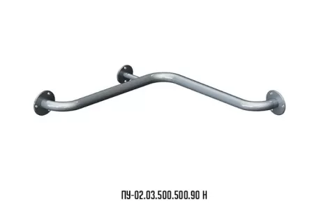 Поручень для инвалидов ИНВА ПУ-02.03.500.500.90Н угловой (внутренний угол)