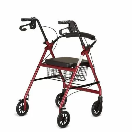 Ходунки-роллаторы Армед KR966LH с сиденьем, корзиной и повышенной грузоподъемностью до 120 кг