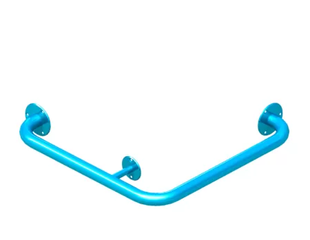 Поручень для инвалидов ПУ-02.02.500.500.90 угловой (наружный угол)