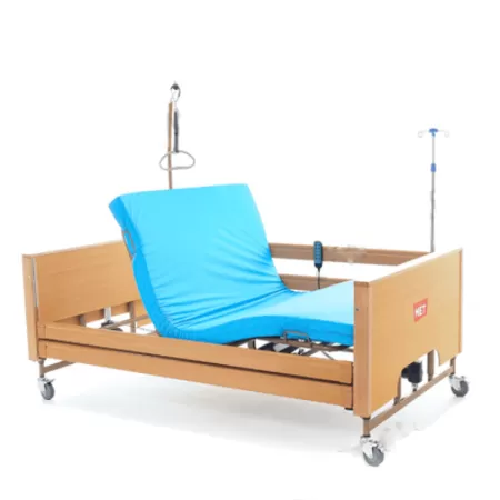 Кровать электрическая MET LARGO, артикул 17111, ширина 120см, кардиокресло, регулировка высоты, нагрузка до 280 кг