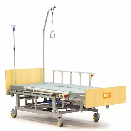 Кровать механическая МЕТ REMEKS, артикул 21077, кардиокресло, туалет, с функцией переворота, нагрузка до 150 кг