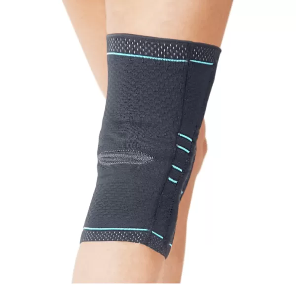 Бандаж на коленный сустав Talus КС-607, c силиконовым кольцом и пружинными ребрами жесткости, компрессионный