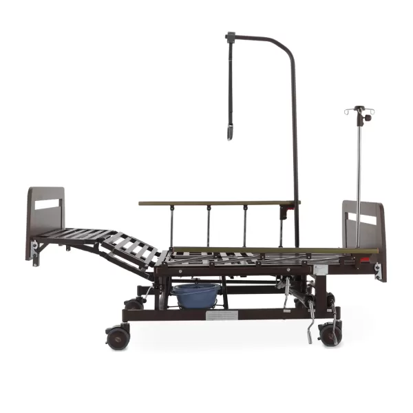 Кровать механическая MED-MOS Е-45А ЛДСП венге с туалетом и функцией переворота