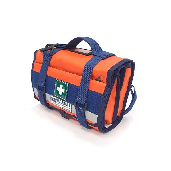 Набор первой помощи НПП МЕДПЛАНТ базовый исполнение 2 в сумке универсальной раскладной СУР-01, цвет оранжевый, артикул 1515