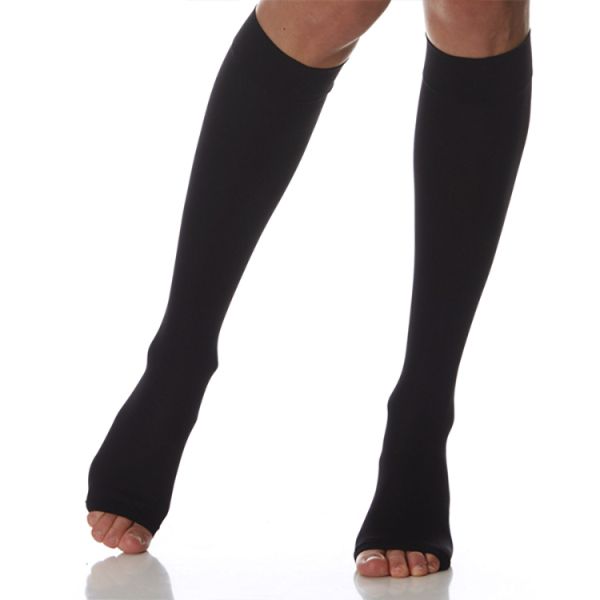 Гольфы компрессионные Ergoforma 322 мужские 2 класс компрессии с закрытым носком плотные черные 