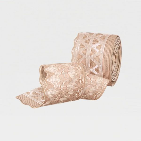 Чулки компрессионные IDEALISTA ID-301T женские 2 класс компрессии с закрытым носком полупрозрачные с кружевной резинкой цвет карамель 